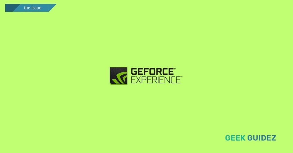 GeForce Experience Login Not Working
