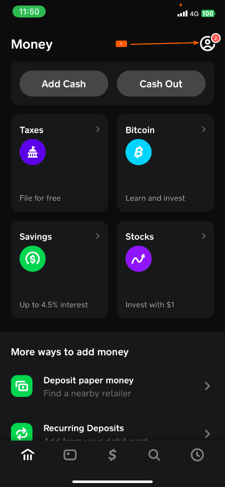 Step 1 Close Cash App Account